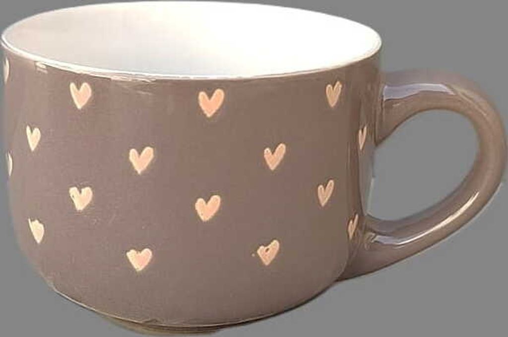 ORION GROUP Set 4 Tazze In Ceramica Multicolori - 250 Ml - Confezione Regalo