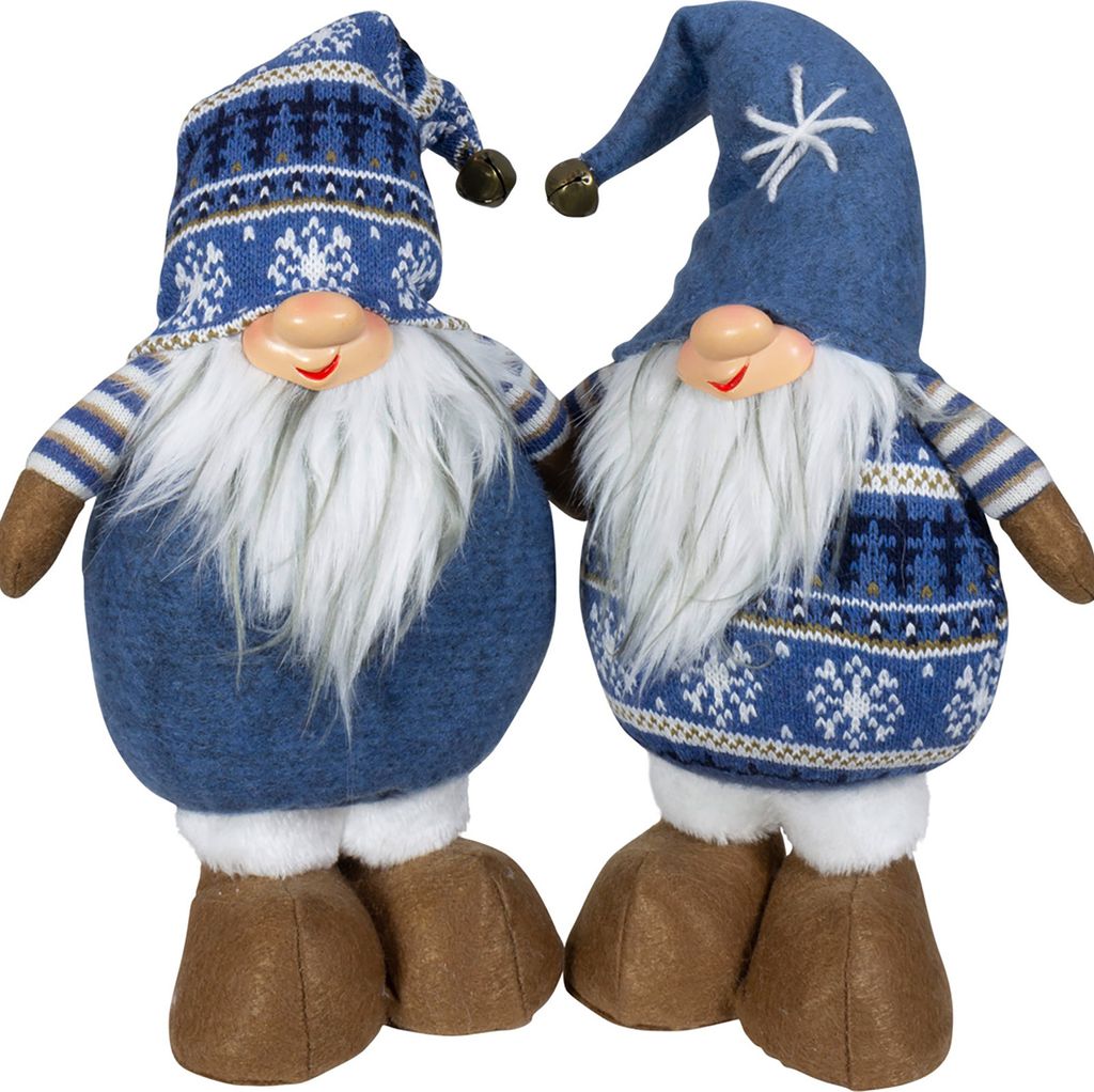 Wichtel 30cm stehend, Pärchen, 2er Set Dekofigur Weihnachten