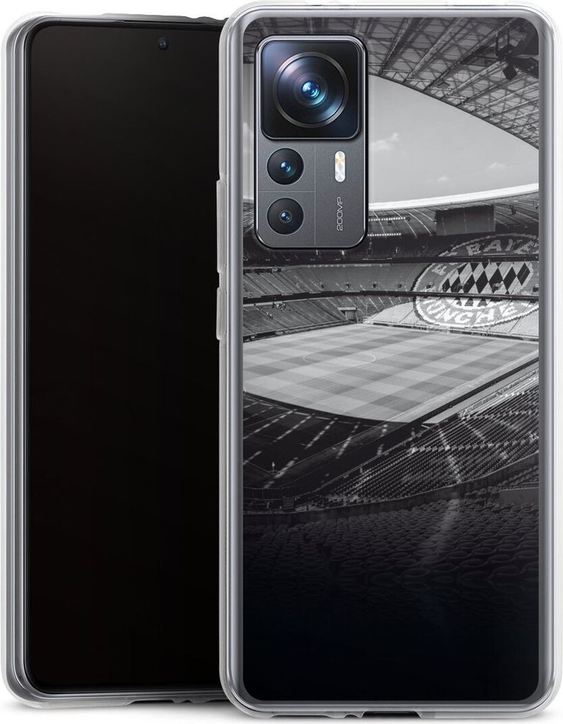 DeinDesign Handyhülle für Xiaomi 12T 5G Silikon Hülle Case Smartphone Schutzhülle FC Bayern München FCB Stadion