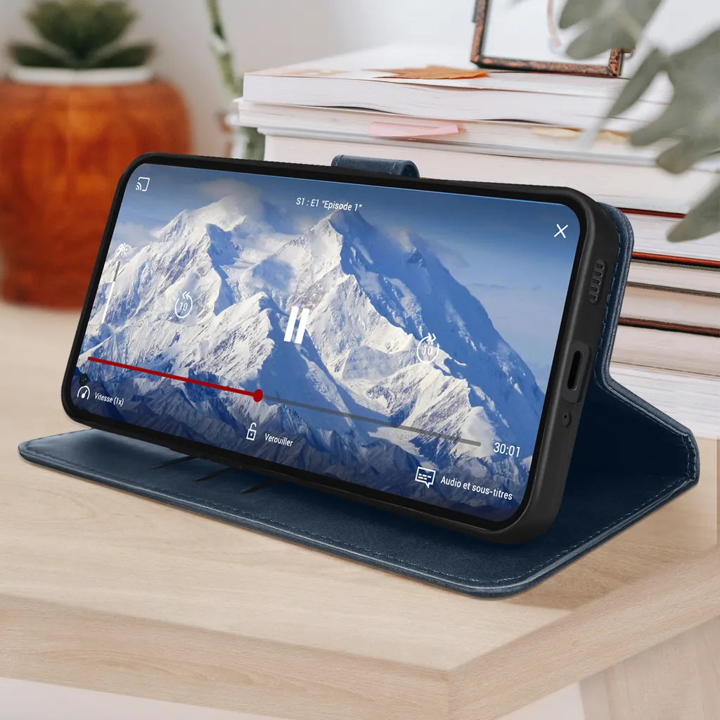Recensione Custodia Stand Nothing Phone 1 Ecopelle Blu Scuro - Top Shop - 3