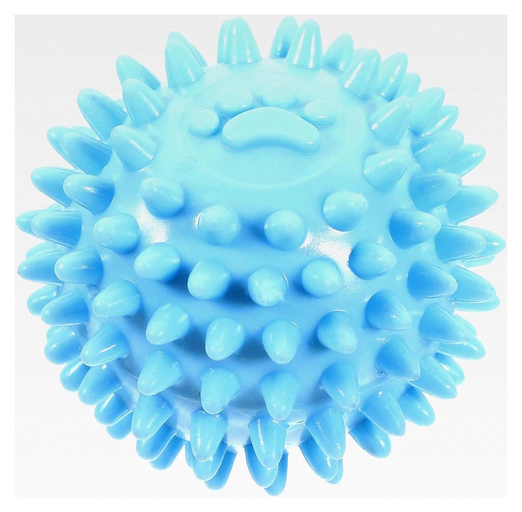 TPR Hundeball mit Dornen - Kaubeständiges Hundespielzeug für kleine und mittelgroße Hunde, zahnfreundlicher Trainingsball für spielerisches Kauen