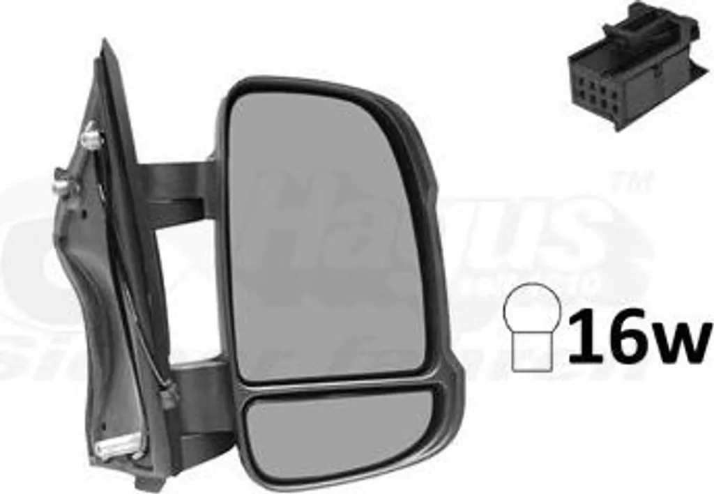 Rétroviseur Extérieur pour Citroen Jumper et Fiat Ducato 2006-2019 Droit