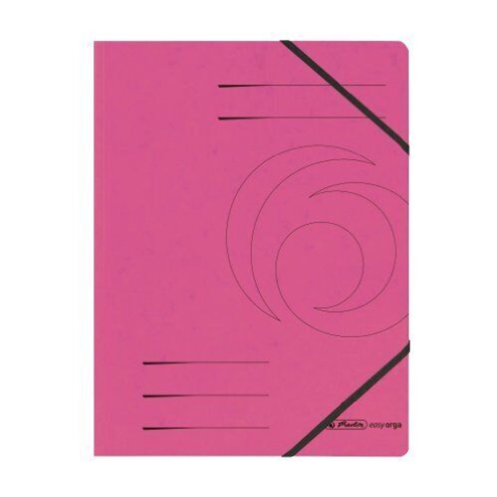 herlitz 11159654 Eckspanner A4 "Quality", fuchsia, 5 Stück