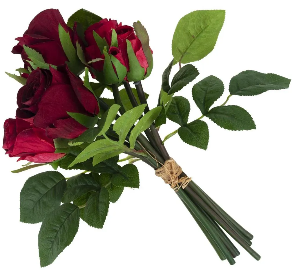 Fleurs Artificielles Roses Réalistes - Composition Florale Déco