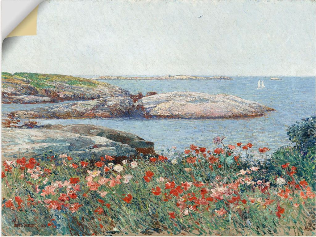 ARTland Wandbild, selbstklebend Poppy, Isles of Shoals. 1891 Größe: 40x30 cm