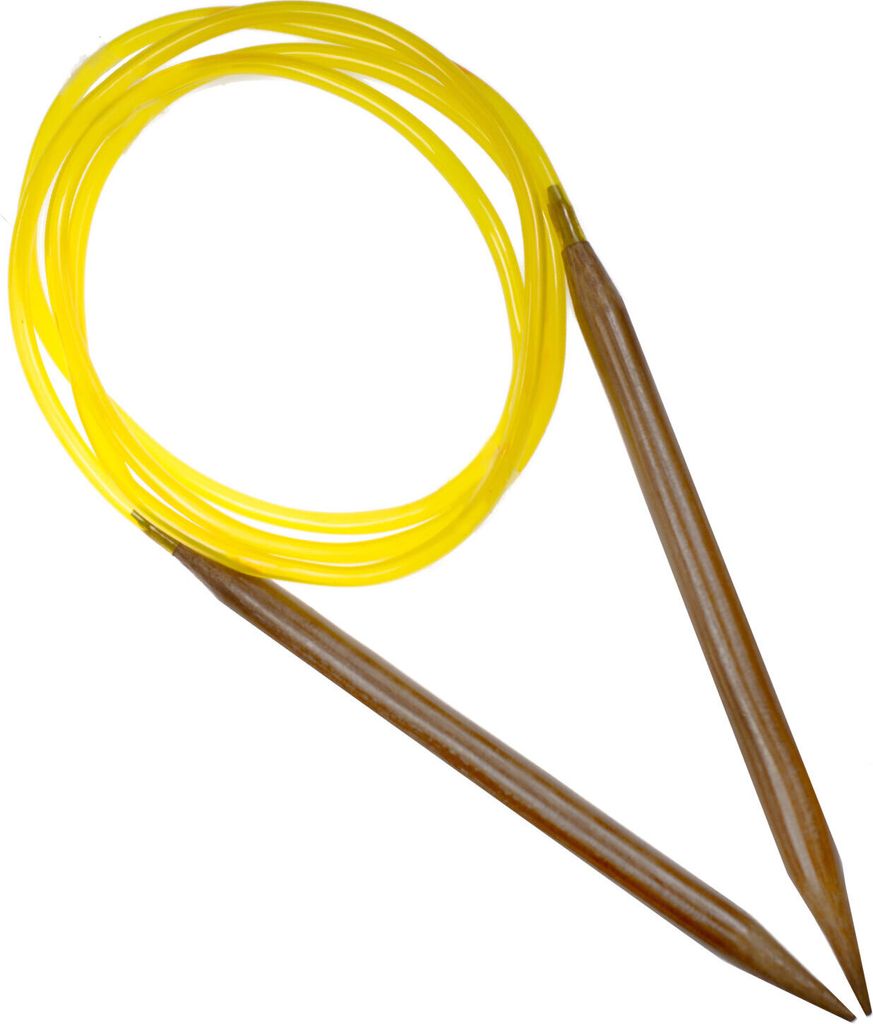 Rundstricknadel 120cm, Holzspitze, Stricknade