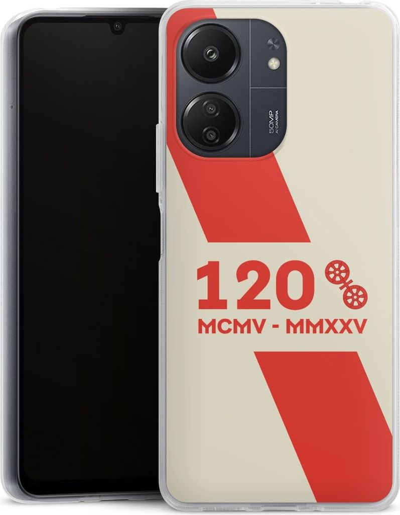 DeinDesign Handyhülle für Xiaomi Redmi 13C 4G Silikon Hülle Case Smartphone Schutzhülle 1. FSV Mainz 05 E.V. 120 Jahre Bundesliga