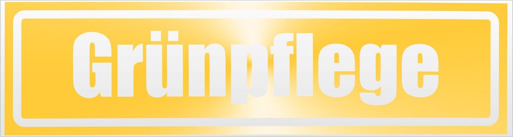 Kiwistar Grünpflege invertiert Magnetschild Schild magnetisch - 20cm Gelb - reflektierend - Magnetfolie für Auto PKW Kfz