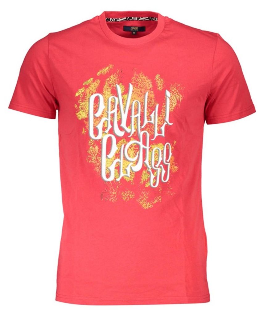 Cavalli Class Herren KURZARM-T-SHIRT Rot QXT61MJD060_799228B_ROSSO02000 : Größe - M Größe: M