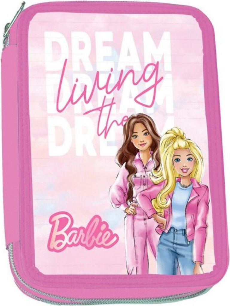 Barbie Federmäppchen 2-stöckig – Living the Dream, gefüllt