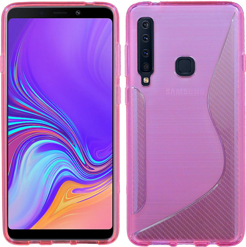 SAMSUNG GALAXY A9 2018 ( A920F ) Handy Silikon Schutzhülle Cover Case Pink