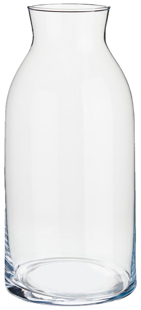 Arte Regal Blumenvase - Glas - schmaler Hals - 15 x 31 cm