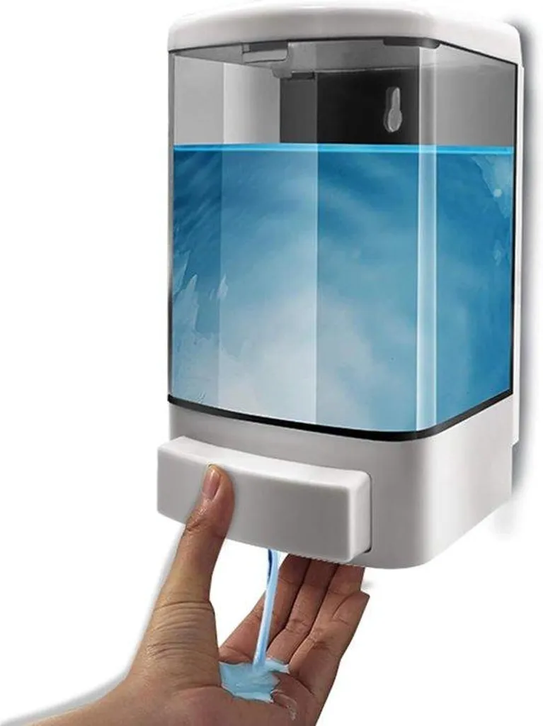 Distributeur de savon mural grande capacité 1L pour salle de bain