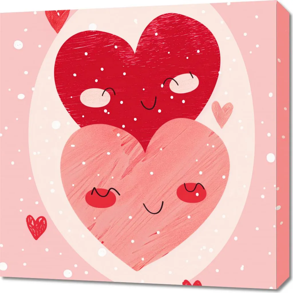 Offerta Quadro 60x60 cm Calore del Cuore - Stampe su Tela Online