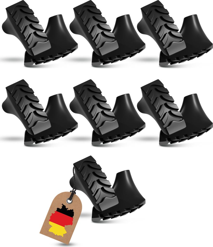 Gummipuffer für Nordic Walking Stöcke, Aufsätze Trekkingstöcke, Nordic Walking Pads für alle Wanderstöcke geeignet