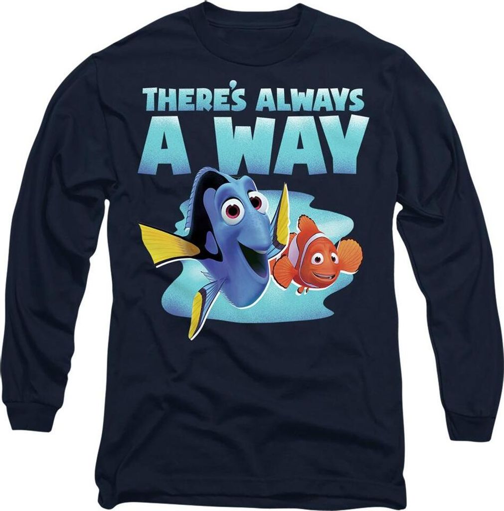 Finding Nemo - "There's Always A Way" T-Shirt für Herren/Damen Uni TV14523 (L) (Marineblau)