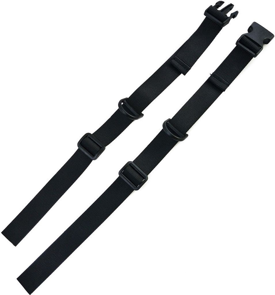 Verstellbarer Taschen-Rucksack, rutschfestes Gurtband, Brustschnalle, Clip, strapazierfähiges Nylonband, Schwarz