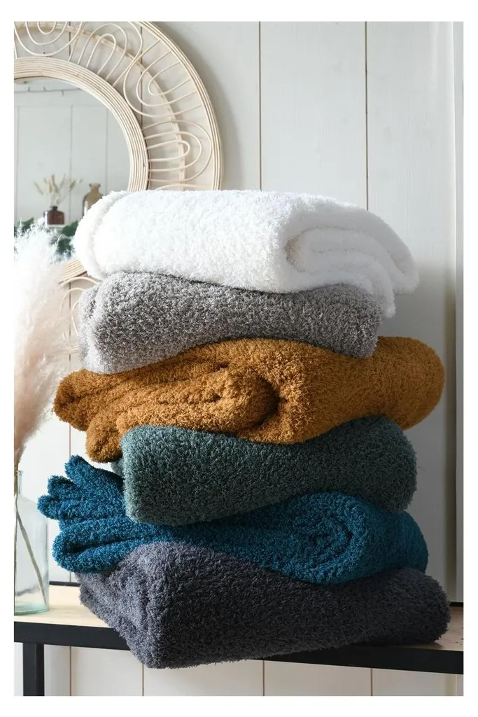 Couverture cocooning Montreal jeté de canapé doux et chaud hiver - 3