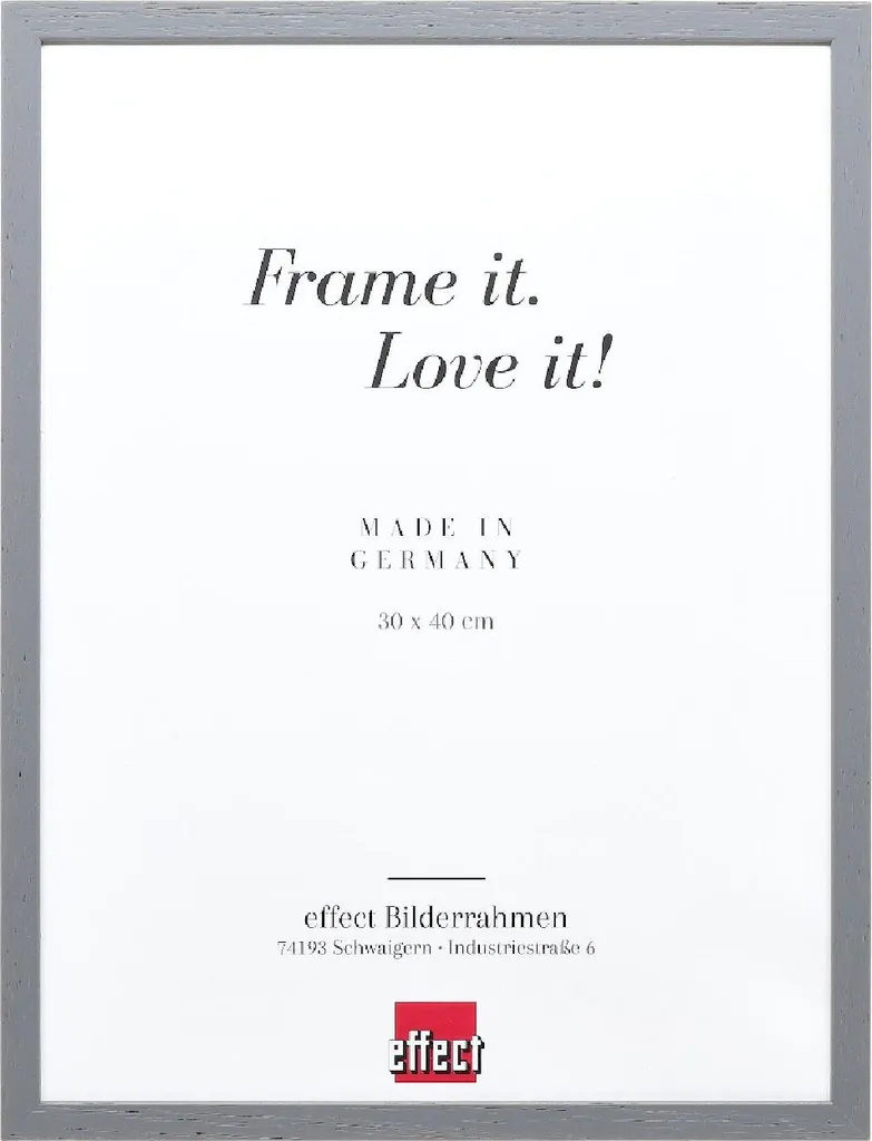 Cornice Foto 20x25 cm Antracite | Effetto Legno e Vetro di Sicurezza