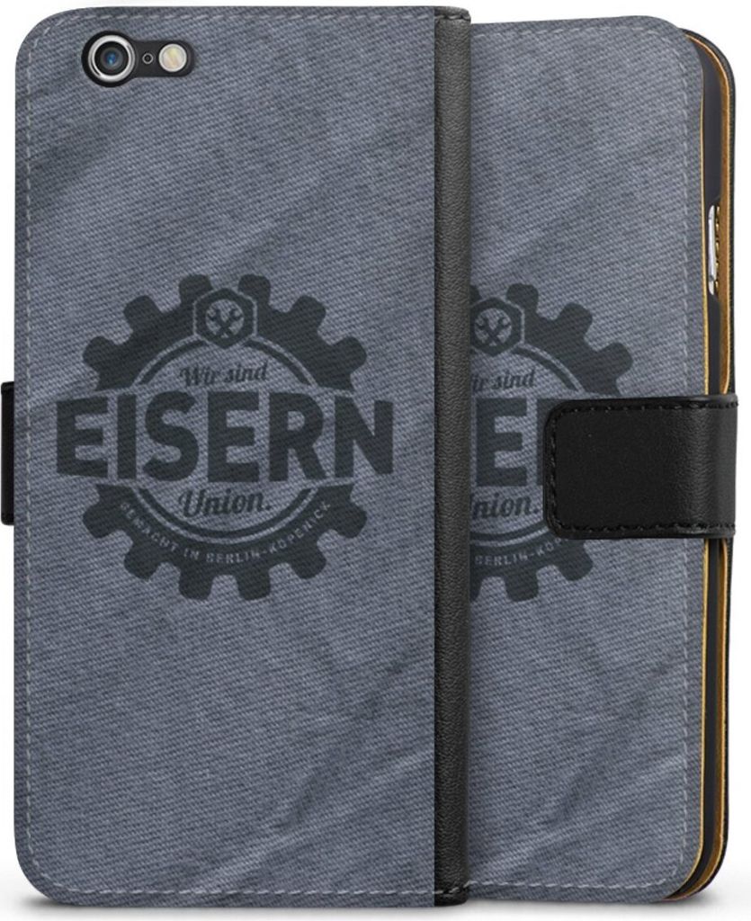 DeinDesign Klapphülle für Apple iPhone 6 Handytasche Lederhülle Tasche 1. FC Union Berlin FCU Offizielles Lizenzprodukt