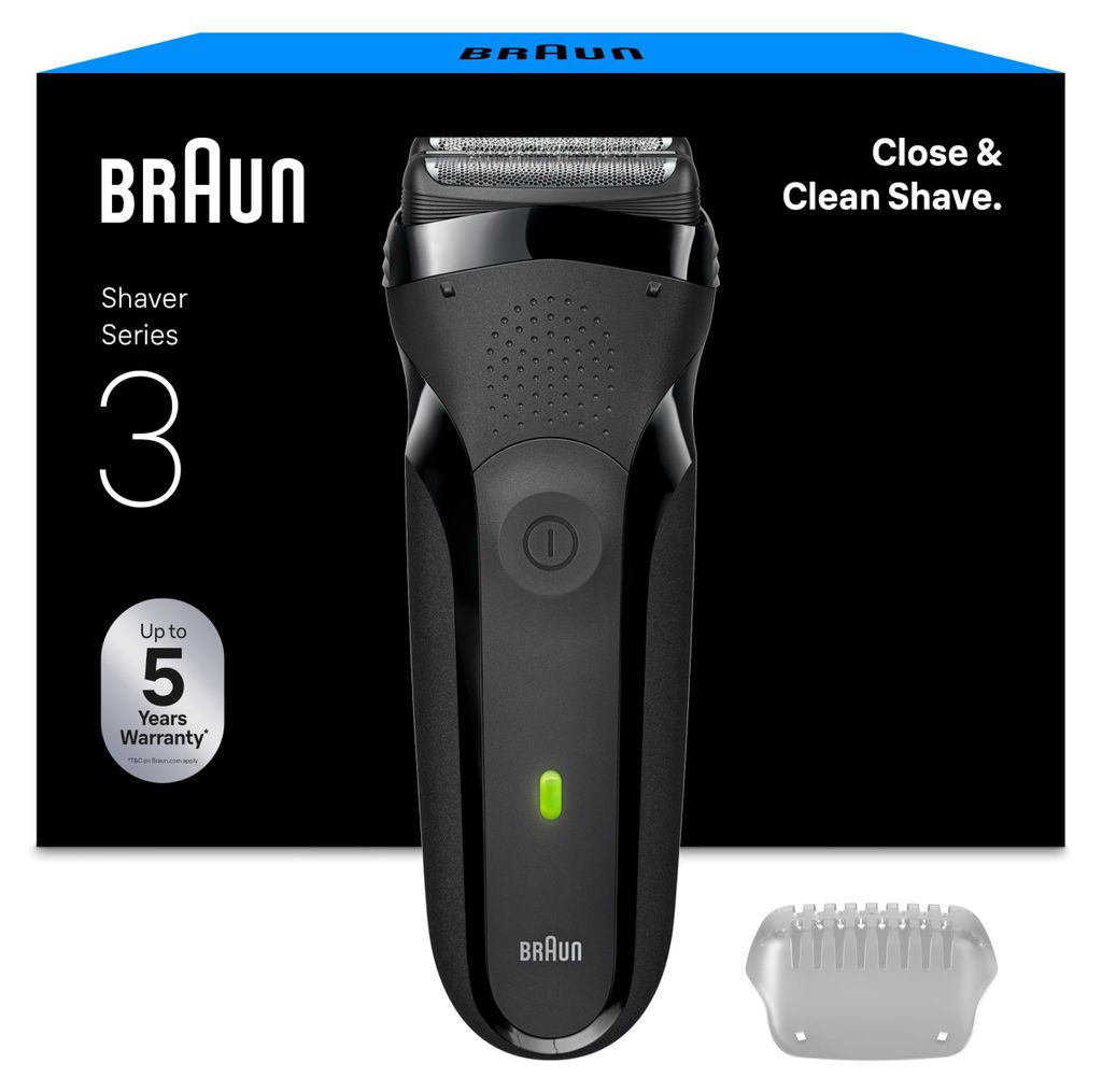 Braun scheerapparaat, serie 3, model 300, zwart Productafbeelding 