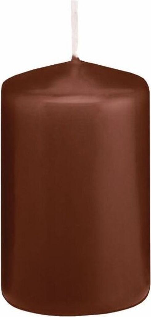 Stumpenkerzen Kastanie Braun 120 x Ø 58 mm, 16 Stück