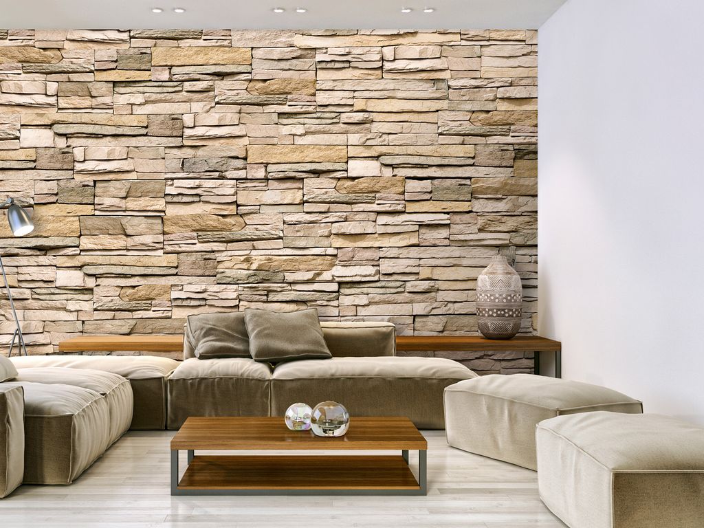 Vlies Fototapete 300x210 cm Tapeten Wandtapete XXL STEINE MAUER f-B-0013-a-a