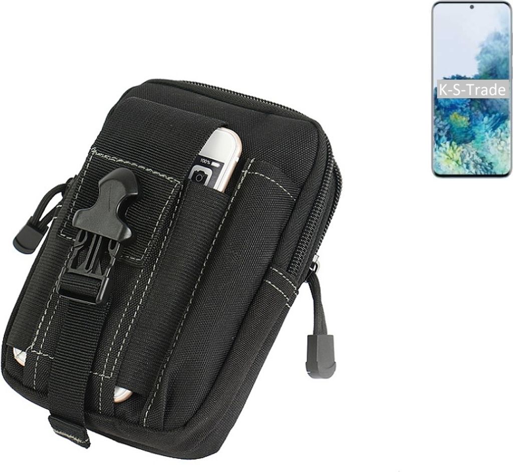 K-S-Trade Gürtel Tasche kompatibel mit Samsung Galaxy S20 Gürteltasche Holster Schutz Hülle Handy Hülle Smartphone outdoor Handy-Hülle schwarz