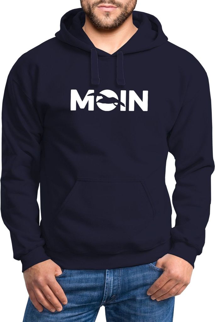 Moin Moin Norddeutsche Möwe - Unisex Kapuzenpullover Hoodie