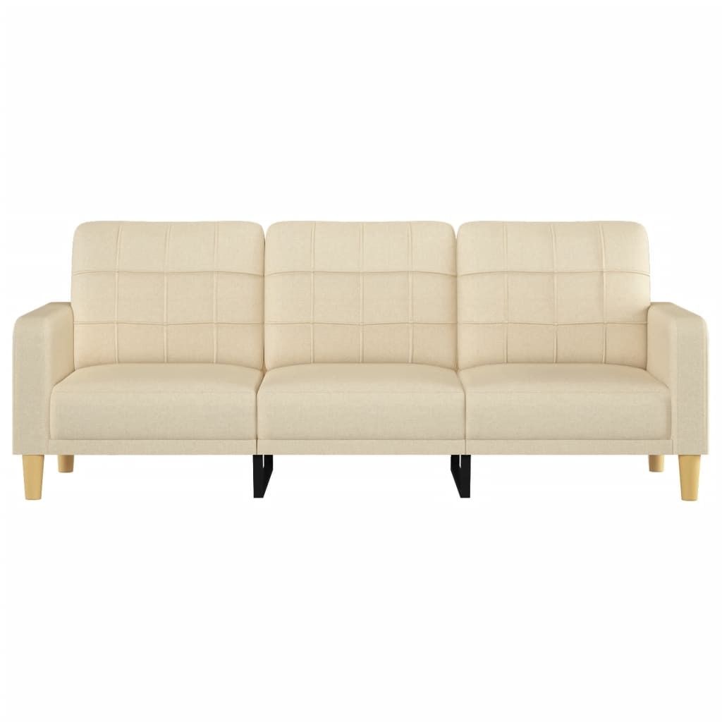 "im Sonderangebot" 3-Sitzer-Sofa - CLORIS - Couchgarnitur - Sofa Set Sitzmöbel - Creme 180 cm Stoff - 198 x 77 x 80 cm - DEMöbel7164746