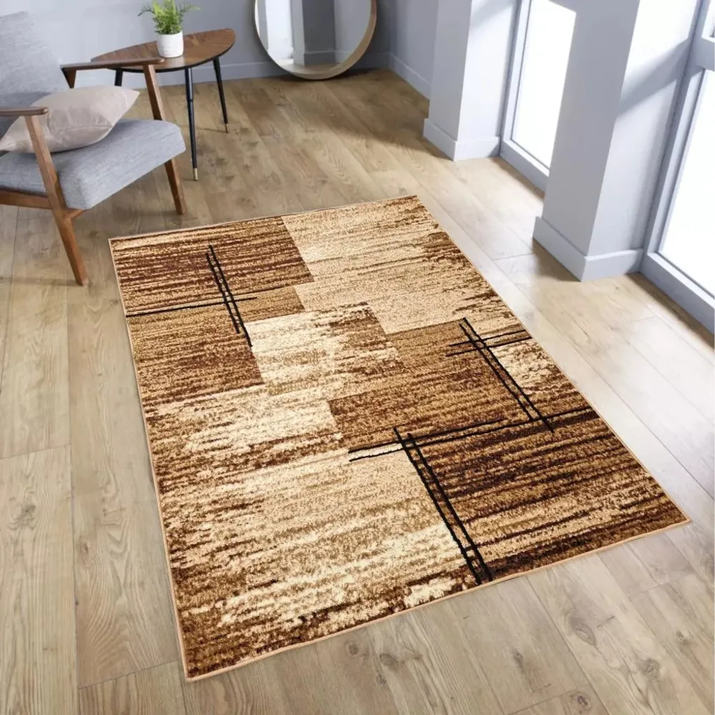 Tapis de Passage LUKEN 70x130 cm Rectangulaire en Coloris Naturel