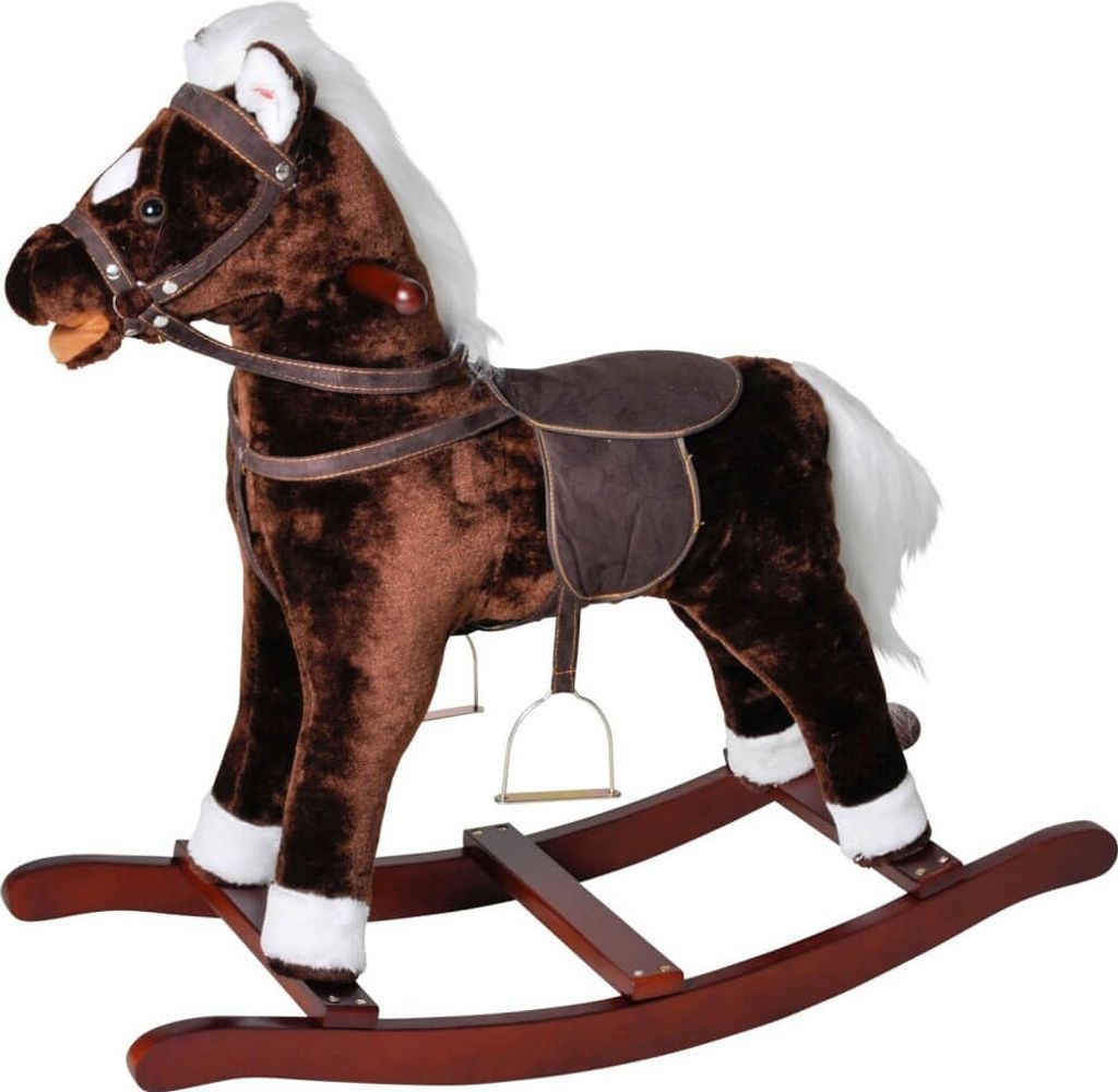 Knorrtoys Schaukelpferd Brauny mit Pferdegeräuschen Produktbild 