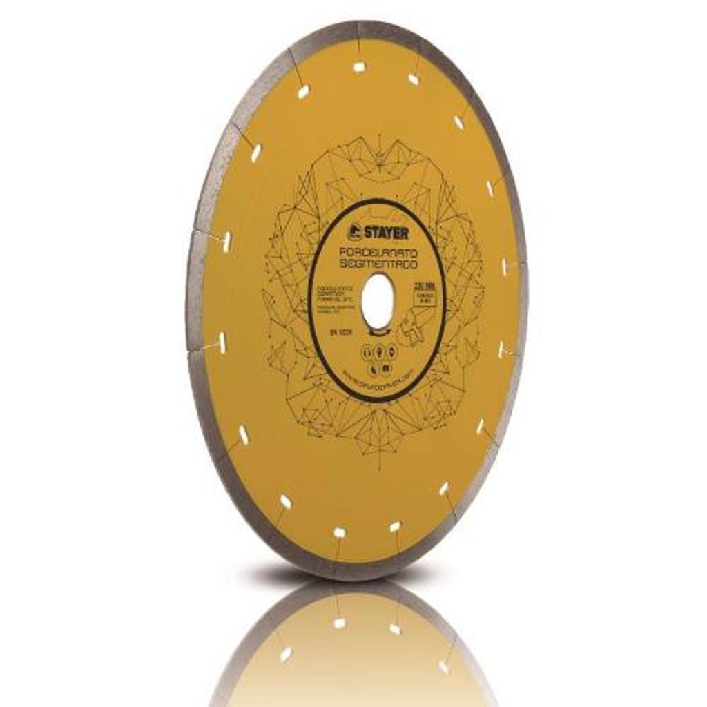 Segmentierte Diamantscheibe PORCELANATO SEGMENTADO, Ø 115 x 22,2 x 7 mm, STAYER