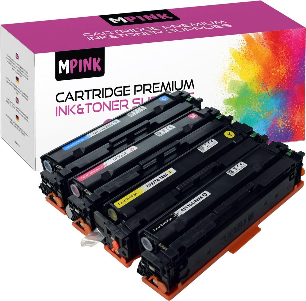 4x Toner für HP CC530/CE410/CF380 LaserJet Pro M154nw MFP M181fw