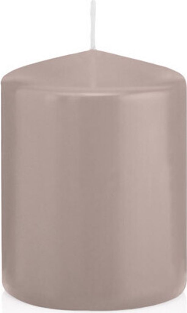 16 Stumpen Kerzen Silbergrau 8 x 5,8 cm (H x D) 100% Paraffin Wachs in er RAL Kerzen Güte von StückDeutschland zur Deko, Party, Hochzeit, Weihnac...