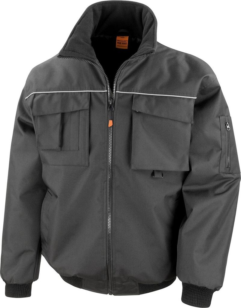 WORK-GUARD by Result - "Sabre" Pilotenjacke für Herren RW9757 (S) (Schwarz)