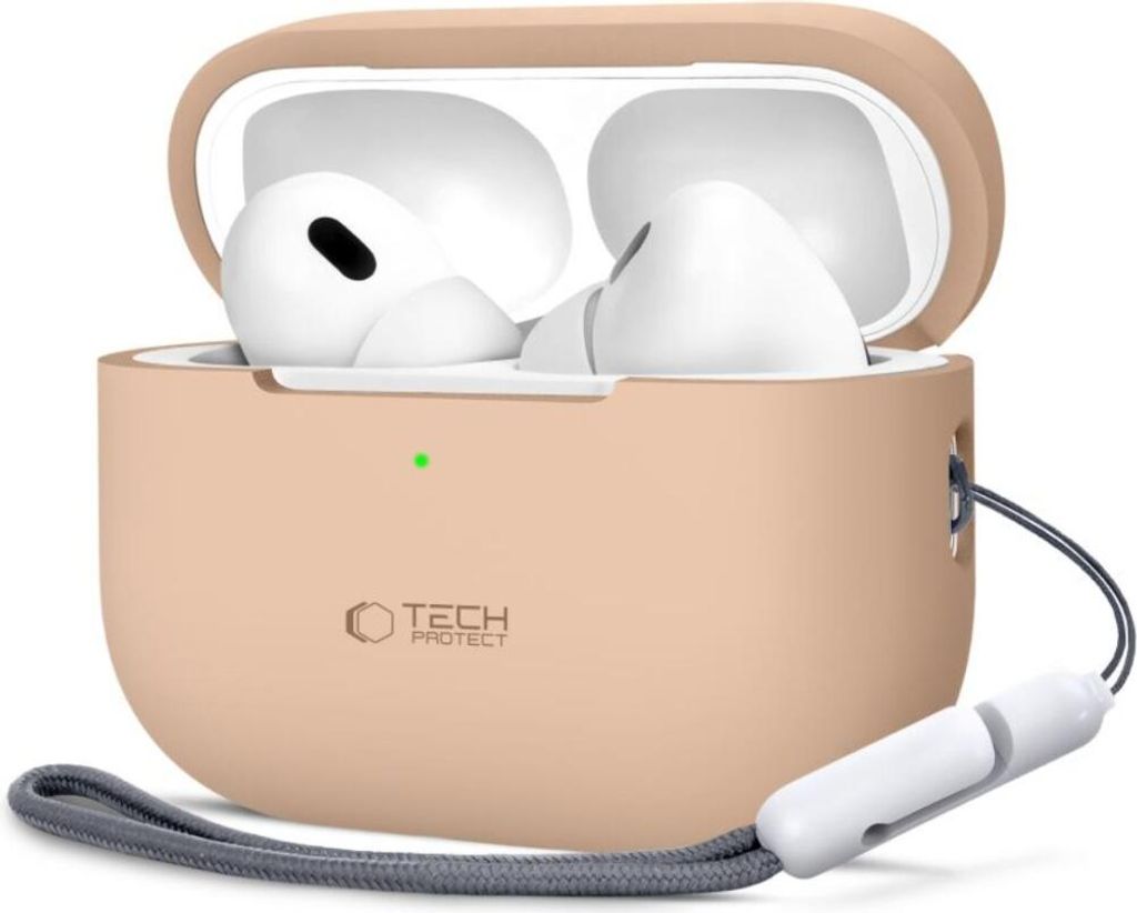 Tech-Protect Silikonhülle für Apple AirPods Pro 1 / 2 Beige