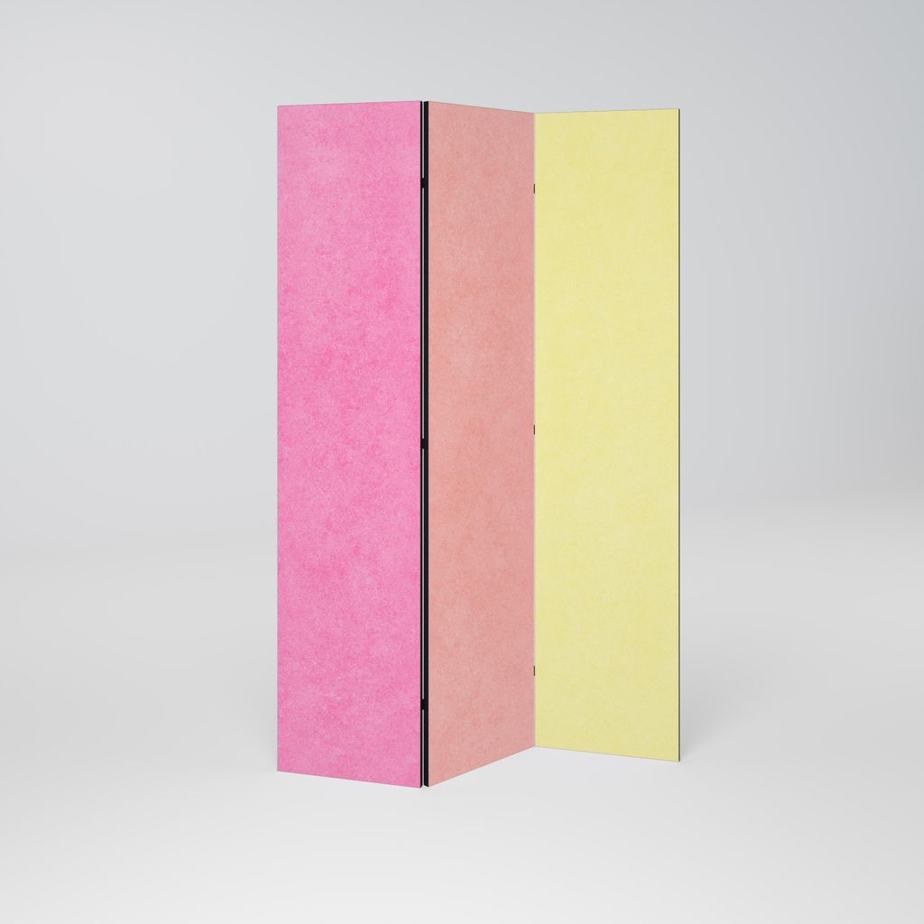 SpaceRebels Paravent Raumteiler - 3-teilig Raumtrenner, Druck 1-Seite - Raumtrenner - Trennwand Wohnung - Room Divider - Spanische Wand Deko Modern...