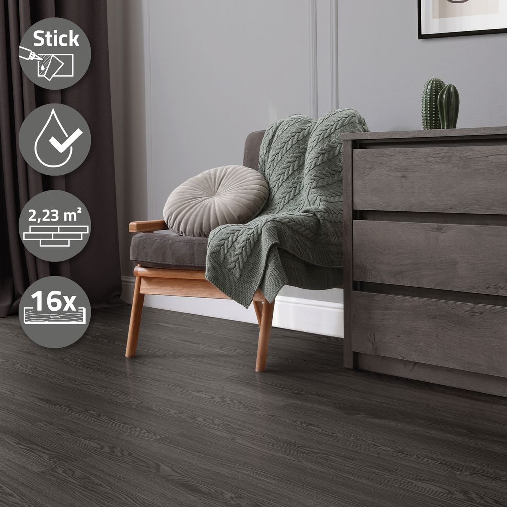 ML-Design Selbstklebende PVC Bodenbelag, 2,23 m²/16 Produktbild 