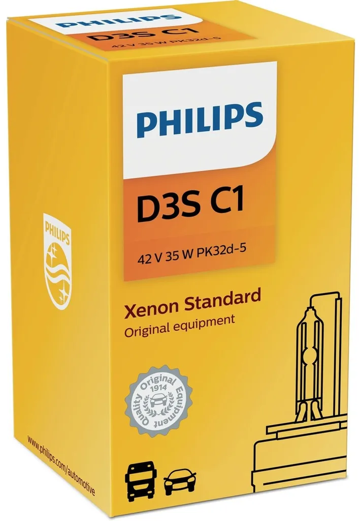 Ampoule D3S Philips Standard pour Remplacer vos Feux Xénon Défectueux