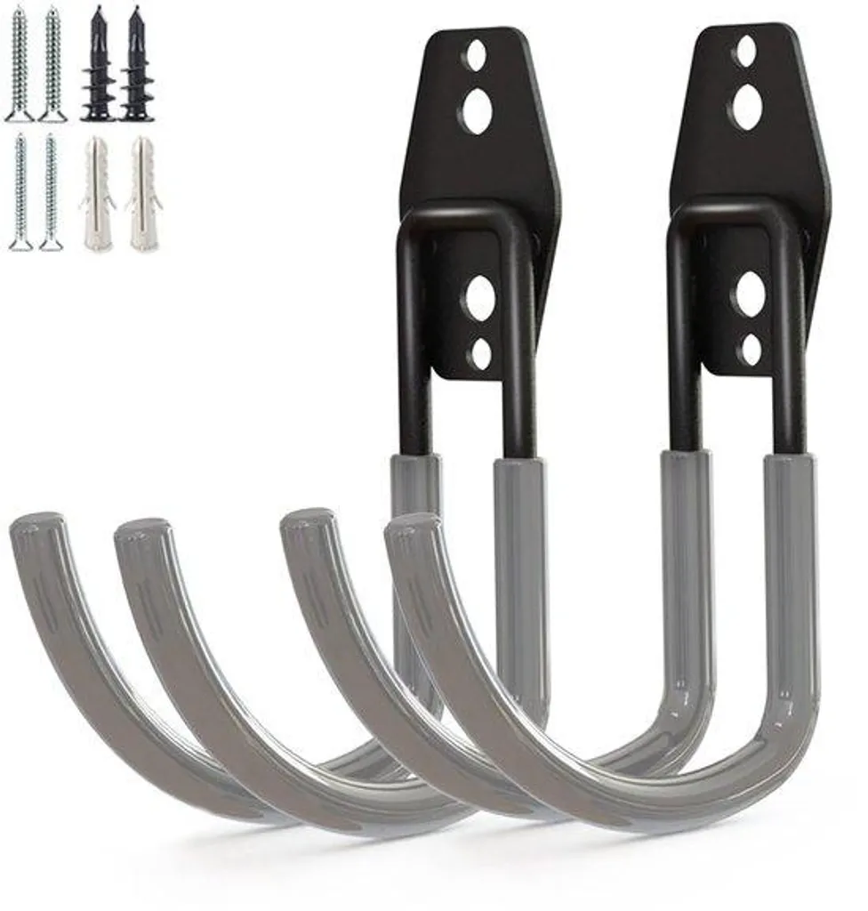 Organisateur mural outils de jardinage pour garage en acier noir 120cm