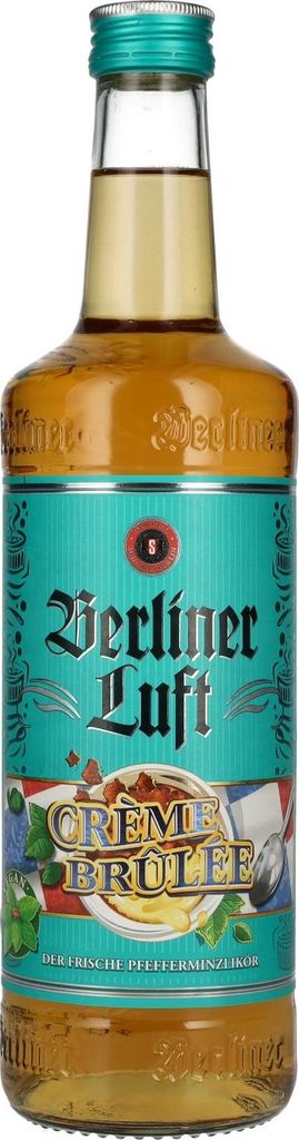 Berliner Luft CRÈME BRÛLÉE Der Frische Pfefferminzlikör 18% Vol. 0,7l