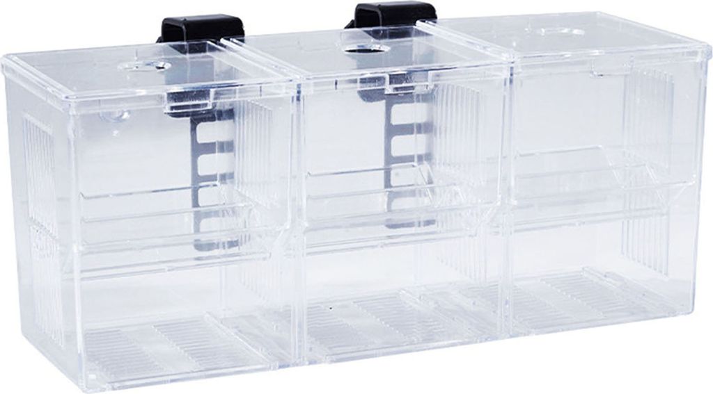 Aquarium-Zuchtbox, Isolations-Fischzucht-Schlüpf-Trennwand, transparentes Multi-Grid-Design, Fischzucht-Isolationsbox für Garnelen, Clownfische, ...