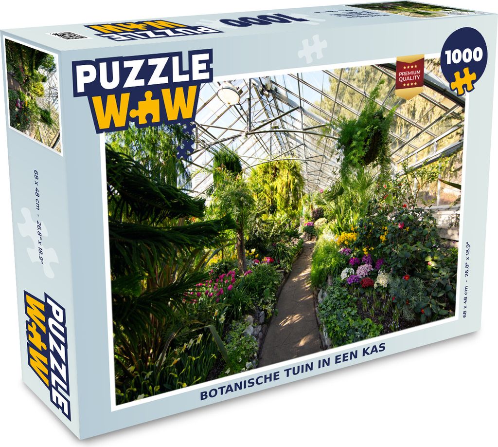 MuchoWow Puzzle 1000 Teile Botanischer Garten in einem Gewächshaus - Erwachsene - Rätsel