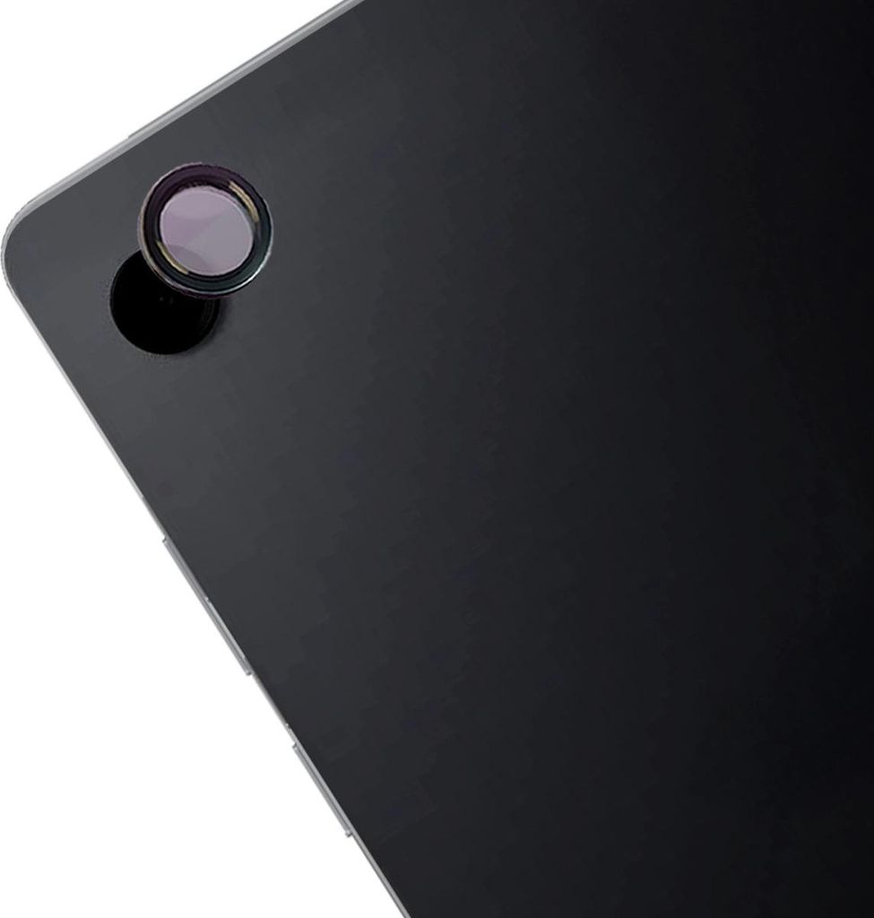 Glas für die Kamera für Galaxy Tab A11 Plus, Bizon Glass Tab Snap Lens, 1 Set, schwarzer Rahmen