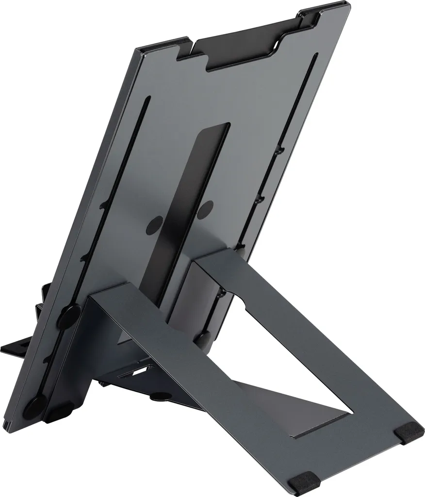Rehausseur de Tablette pour Télétravail Ergo-Q Hybrid Pro Dark Grey
