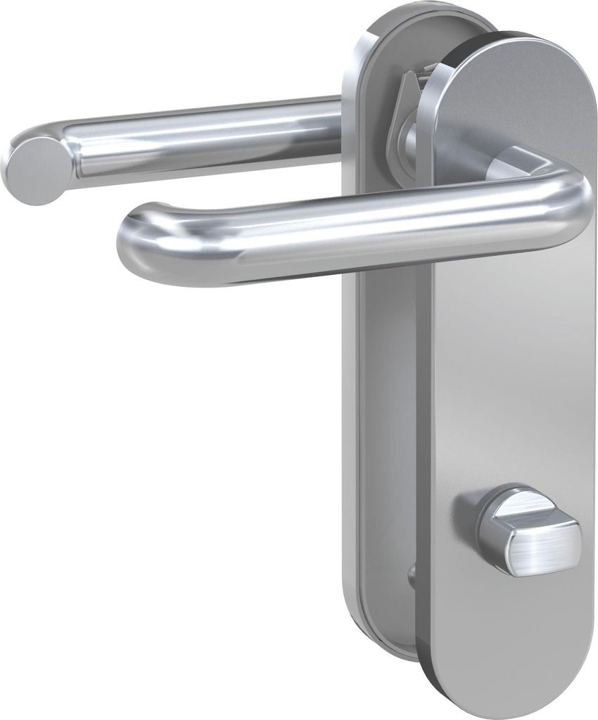 BASI - Kurzschild-Drücker-Garnitur - ZB 3800 - Edelstahl - Produktbild 