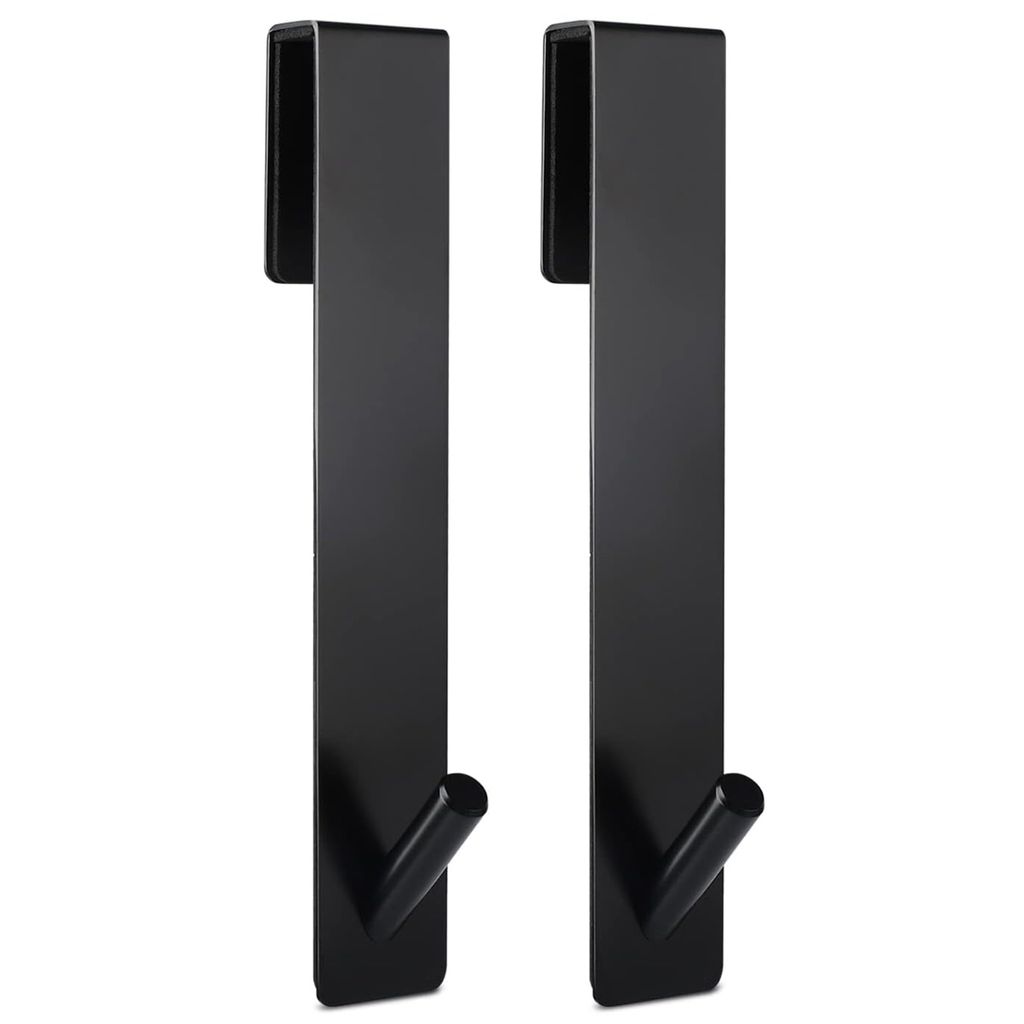 Duschhaken, Set Haken für Duschwand ohne Bohren mit Schaum Schutz, Edelstahl Handtuchhaken Dusche Einhängen Haken Halterung für Handtuch(Schwarz)