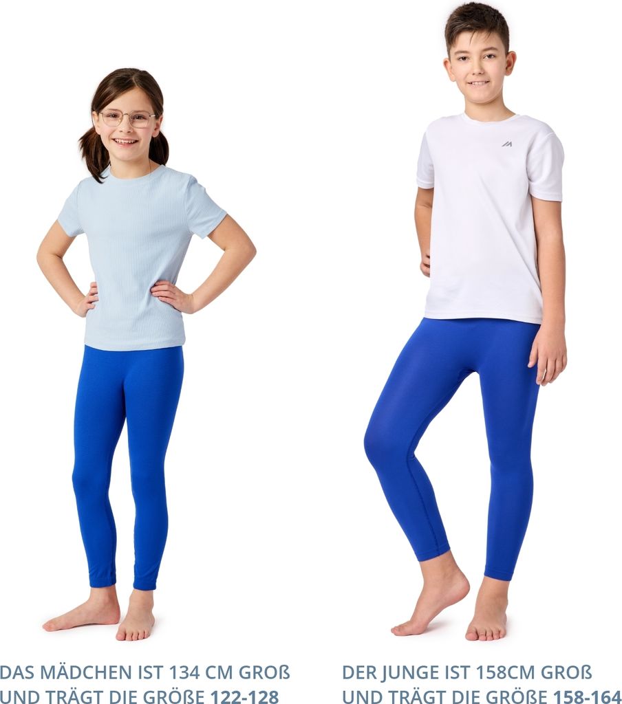 Ladeheid Lange Unterhosen Kinder Jungen Mädchen Funktionsunterwäsche Thermounterwäsche für Winter Sport Ski Outdoor Fußball Jogging LA40-259-T...