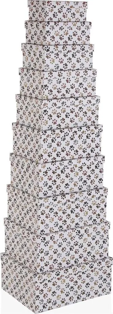 Rangement Dressing et Bureau : Boîtes Versa Petprint Empilables x10